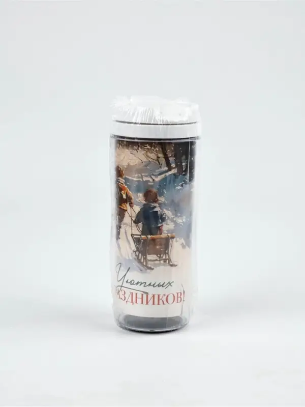 Термостакан новогодний пластиковый «Уютных праздников», 350 мл Термостакан новогодний пластиковый «Уютных праздников», 350 мл