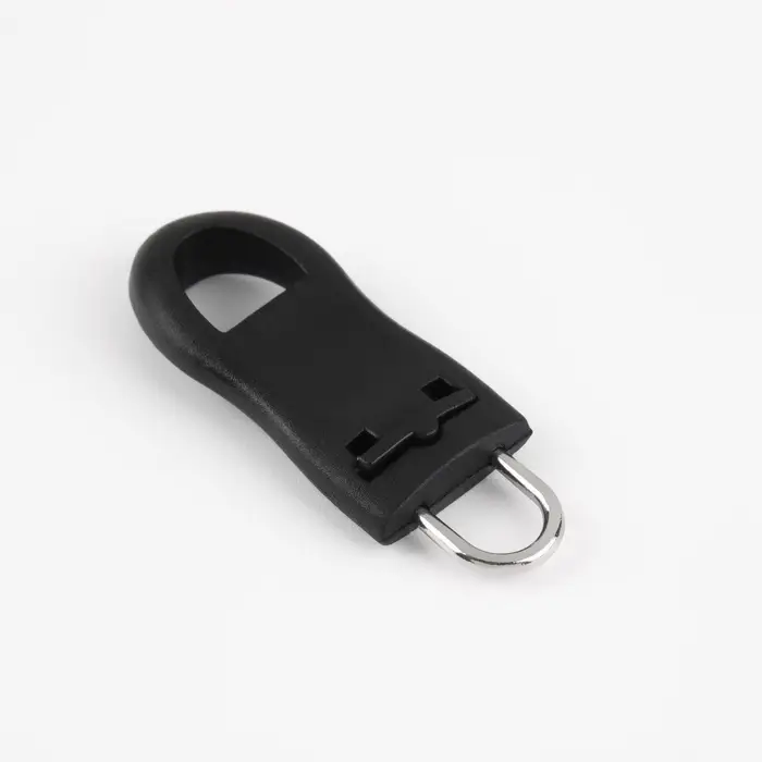 Язычок - пуллер для молнии, съёмный, 4.4&times;1.6 см, 10 шт., чёрный