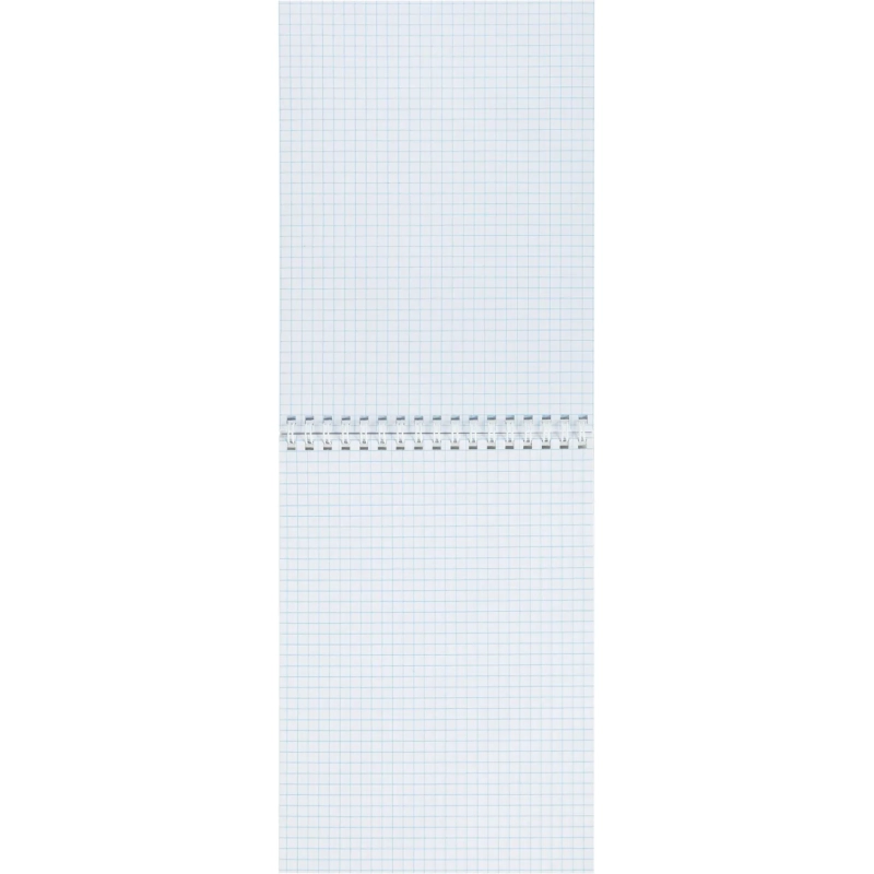 Блокнот А5 60л Attache Nature Black flowers клет,65г,100%,греб,карт,ВД-лак