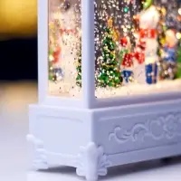 Светодиодная фигура &laquo;Снеговик&raquo; 5.5&times;14&times;19.5 см, от батареек 3хААА, музыка, USB, свечение тёплое белое