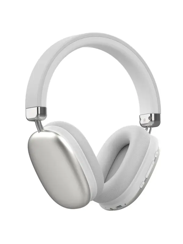 Наушники PERO BH05 ULTIMATE, беспроводные, микрофон, 400 мАч, до 50 часов, серебристые