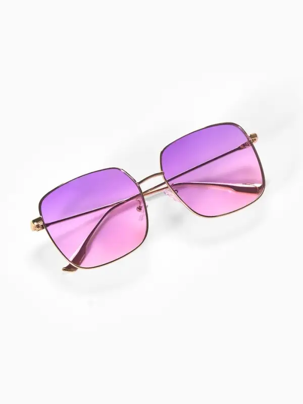 Очки солнцезащитные женские OneSun, uv 400, линза 6&times;5.5 см, фиолетовый