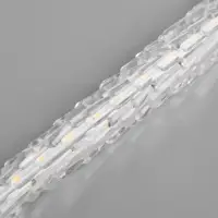 Гирлянда &laquo;Сосульки рифленые&raquo; 2.5&times;0.42 м, IP65, прозрачная нить, 288 LED, свечение белое с эффектом стекания, 12 В