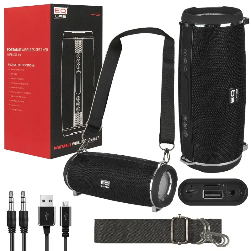 Портативная акустика H-01 Черная