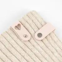 Бирка с кнопкой &laquo;Сердце&raquo; TEIRA, 8&times;1.5 см, 10 шт., нежно-розовая