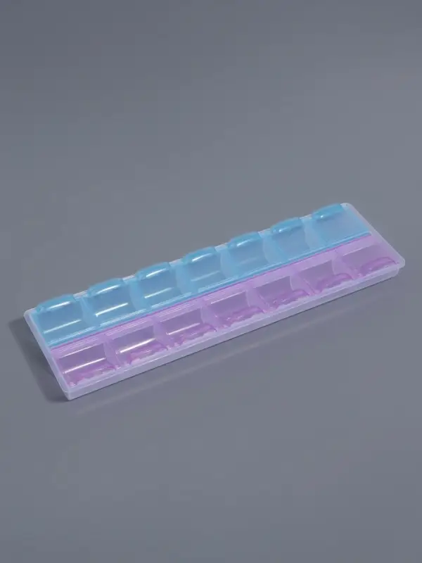 Органайзер для хранения мелочей, 14 ячеек, 21.5&times;6.5&times;2.3 см, МИКС