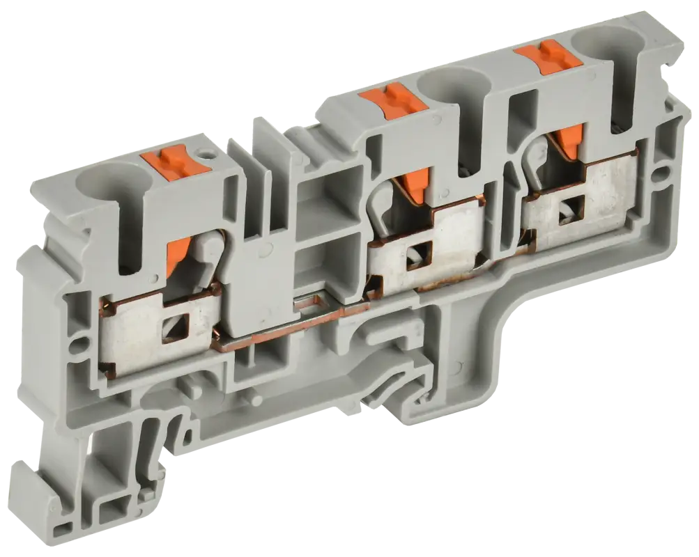 ARMAFIX Клемма пружинная Push-in CP-MC 3 вывода 10мм2 серая IEK