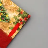 Пакет подарочный новогодний ламинированный &laquo;Новогодняя ёлка&raquo; 18&times;23&times;10 см