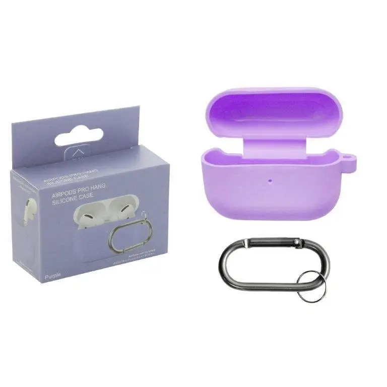 Чехол APods Pro Hang Silicon Сase с карабином Purple Чехол APods Pro Hang Silicon Сase с карабином Purple