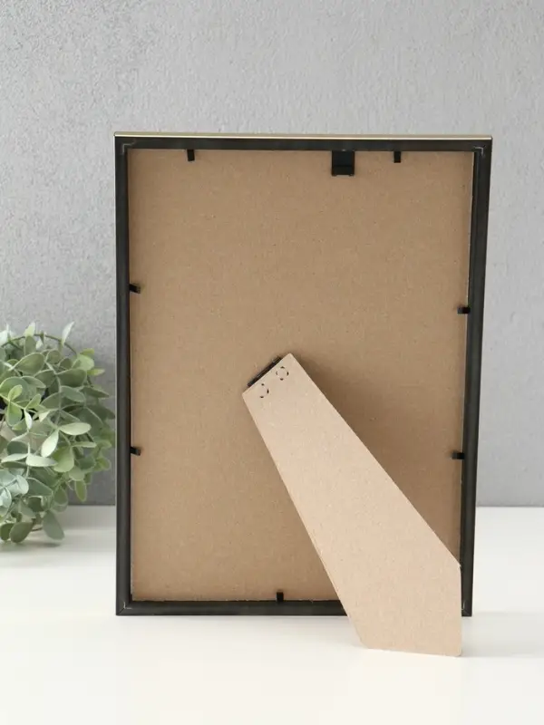 Фоторамка Фоторамка "Радуга" 21х30 см, с подножкой, набор 3 шт, (пластиковый экран), золото