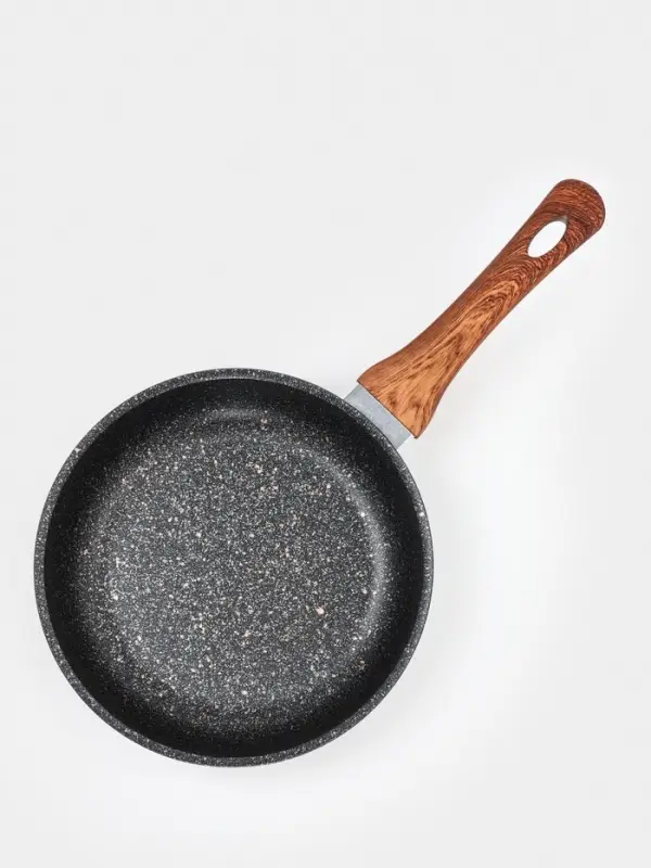 Сковорода KUKMARA Granit Ultra original, d=22 см, пластиковая ручка, антипригарное покрытие, литой алюминий, коричневая