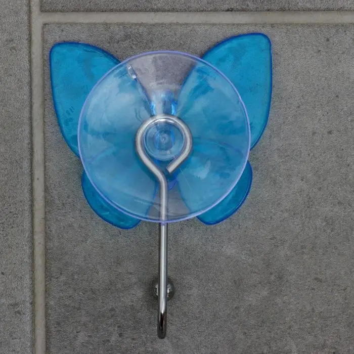 Крючок на вакуумной присоске «Бабочка», цвет МИКС