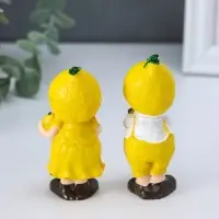 Сувенир полистоун "Малыши-лимончики" набор 2 шт 2,8х3,7х7,9 см