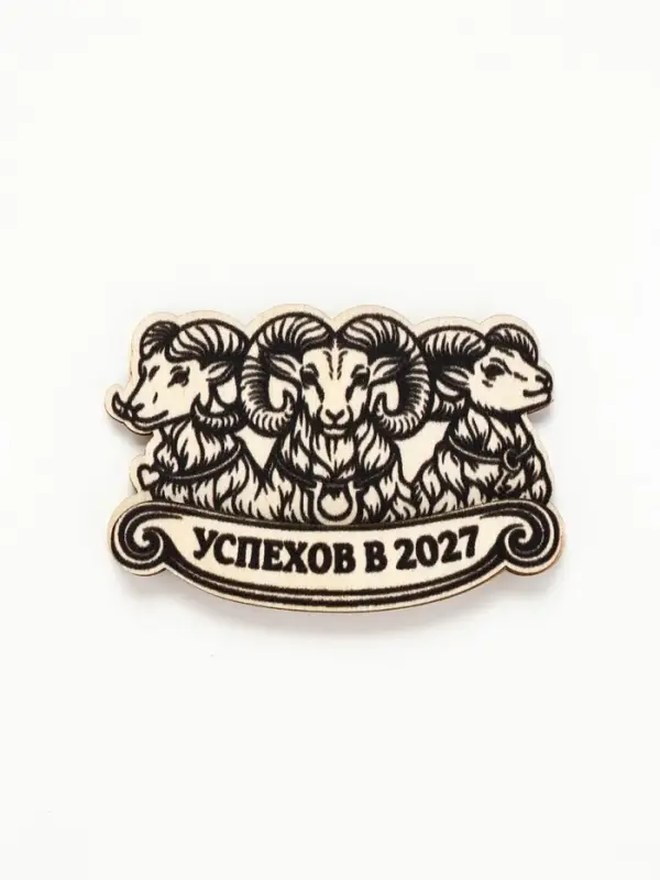 Магнит деревянный &laquo;Успехов&raquo;