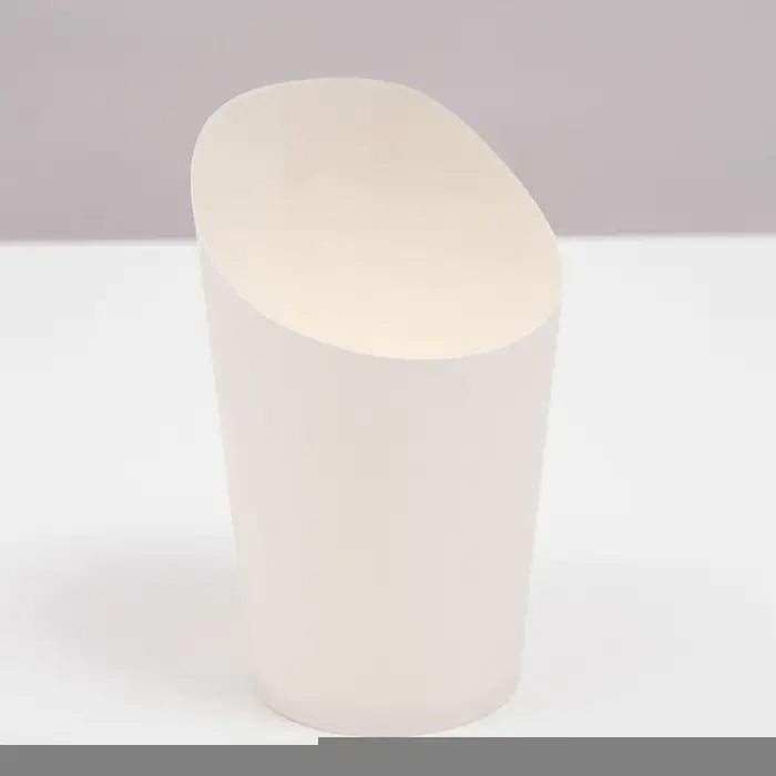 Упаковка для картофеля фри, белая, 13,2 х 9,1 х 6 см