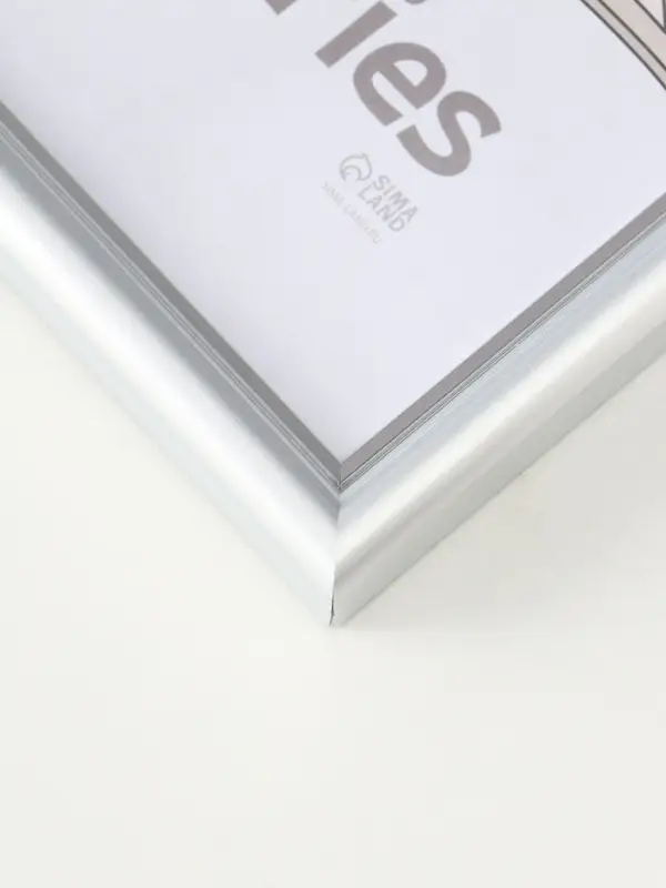 Фоторамка Фоторамка "Гамма" 21х30 см, с подножкой, набор 3 шт, (пластиковый экран), серебро