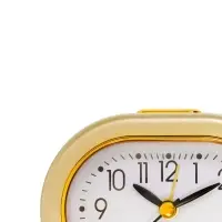 Будильник &laquo;Кантик&raquo; с подсветкой, 10&times;7.5 см, от батарейки АА, золотой