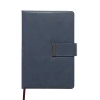 Ежедневник недатированный формат А5, с хлястиком, 112л, линия, пвх, Синий Ежедневник недатированный формат А5, с хлястиком, 112л, линия, пвх, Синий