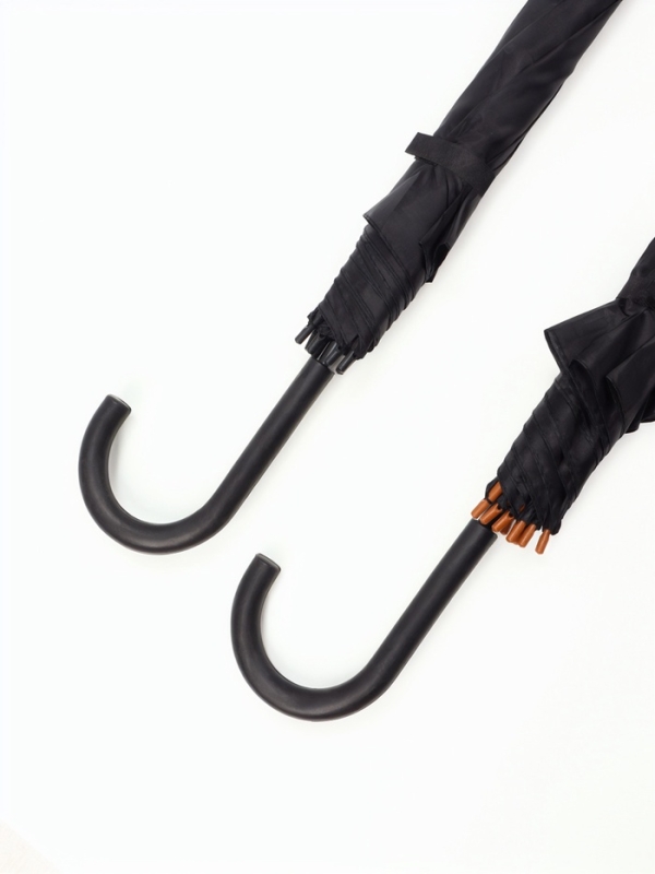 Зонт-трость п/авт R48/55 8сп П/Э В/У ОДНОТОН ручка-крюк черный пакет Зонт-трость п/авт R48/55 8сп П/Э В/У ОДНОТОН ручка-крюк черный пакет