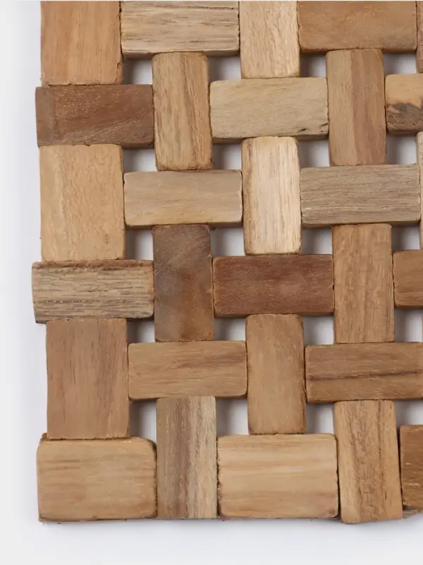 Коврик из тикового дерева, 30&times;20&times;0.7 см