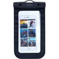 Чехол UGREEN LP716 (45181)для телеф. Waterproof Phone Pouch черный(защелка)