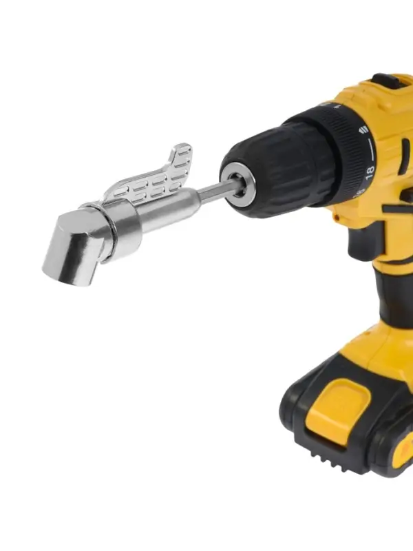 Адаптер угловой для дрели ТУНДРА, удлиненный, для работы в труднодоступных местах