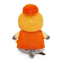 Мягкая игрушка &laquo;Кот Басик baby в жилете и шапочке с помпоном&raquo;, 20 см