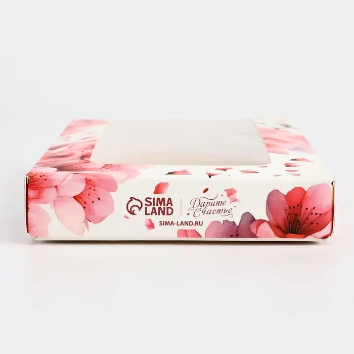 Коробка для шоколада «Сакура», с окном, 16.4 х 8.4 х 1.7 см Коробка для шоколада «Сакура», с окном, 16.4 х 8.4 х 1.7 см