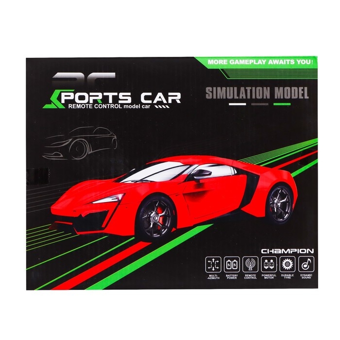 Машина радиоуправляемая «Купе», работает от батареек, цвет красный Машина радиоуправляемая «Купе», работает от батареек, цвет красный