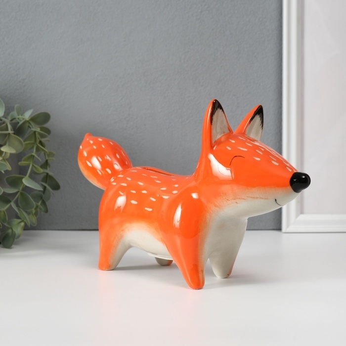 Копилка керамика  Копилка керамика "Рыжая лисичка" 26,5х7,7х14,9 см