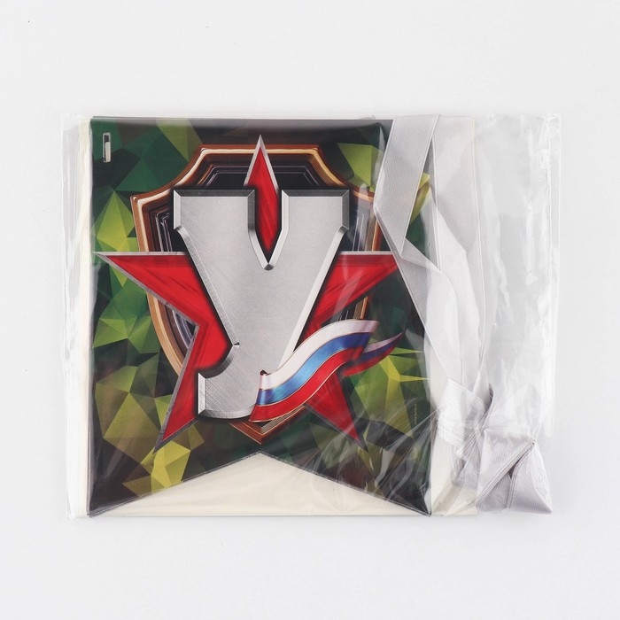 Гирлянда на ленте «Ура, дембель», 215 см. Гирлянда на ленте «Ура, дембель», 215 см.