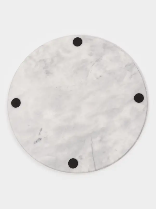 Доска для подачи Magistro Marble, d=30 см, из мрамора