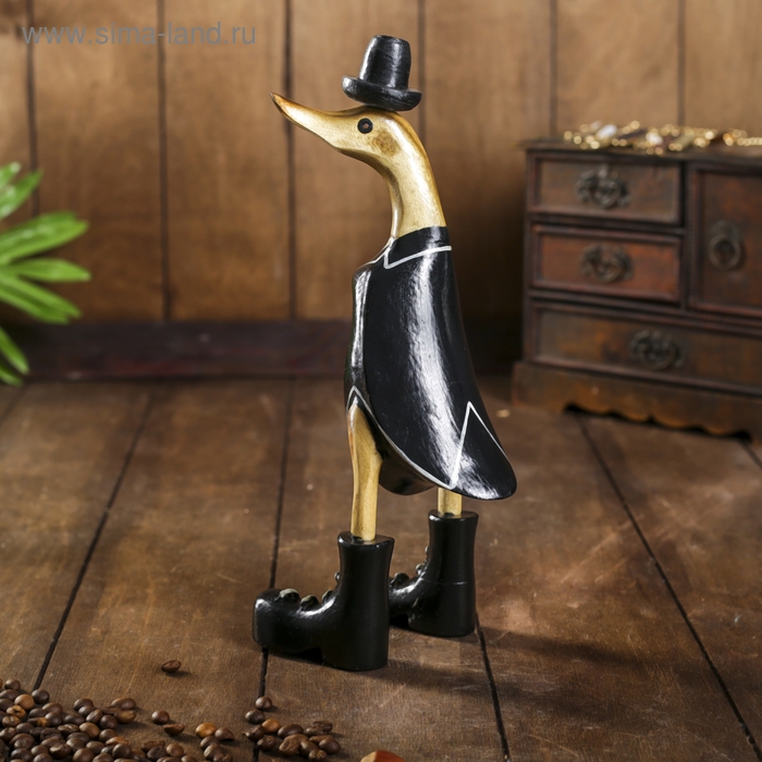 Сувенир Сувенир "Утка во фраке" дерево 13х9х27 см