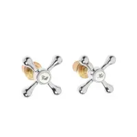 Ручка для смесителя ZEIN Z001K, с кран-буксой 1/2", цинк, цвет хром