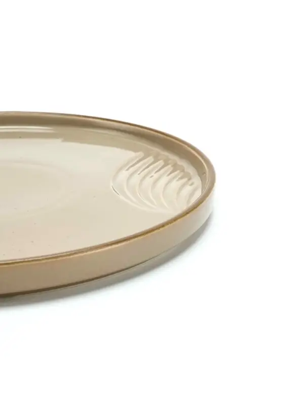 Тарелка плоская керамическая &laquo;Песчаный берег&raquo;, d=23 см, ручная работа