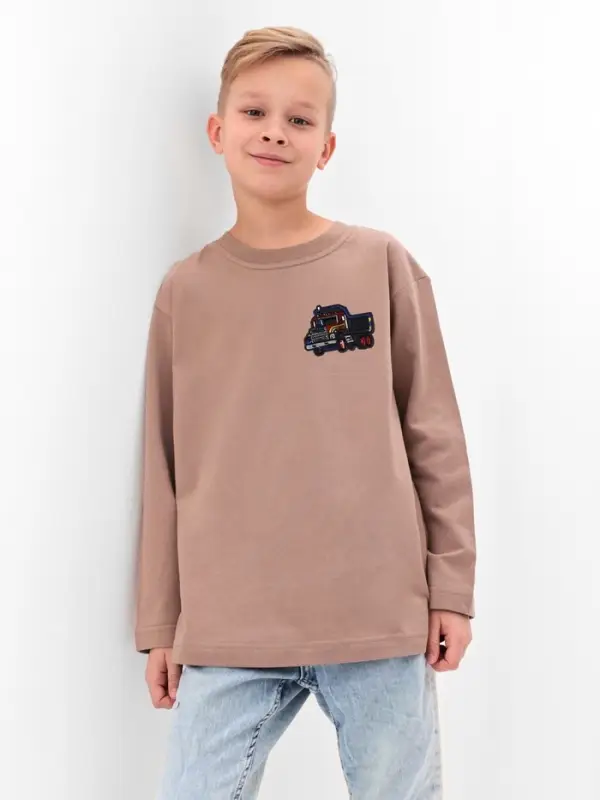 Термоаппликация «Грузовик», 4.9×7 см, серая Термоаппликация «Грузовик», 4.9×7 см, серая