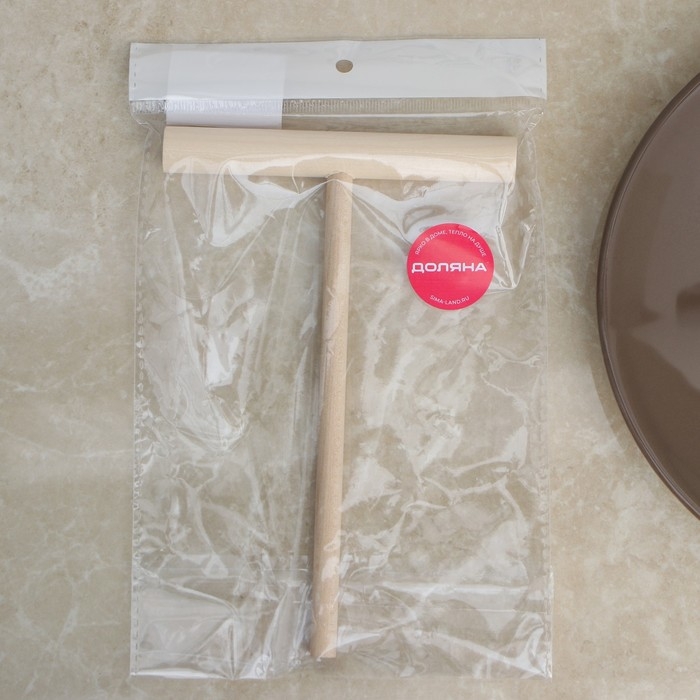 Палочка для блинов из дерева Доляна, 18×12 см Палочка для блинов из дерева Доляна, 18×12 см