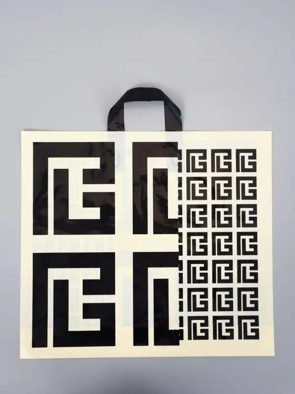 Пакет с петлевой ручкой "Узор" 45 х 40 х 8 см, 60 мкм