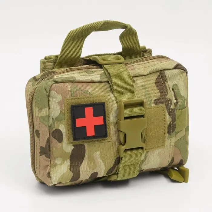 Аптечка тактическая-подсумок, отрывная, камуфляж мультикам, 18&times;13 см, бежевая