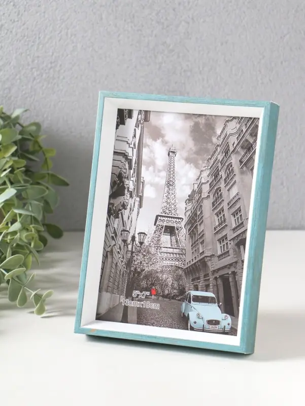 Фоторамка пластик 13х18 см "Данте" голубая лагуна 19х13,8х2,5 см