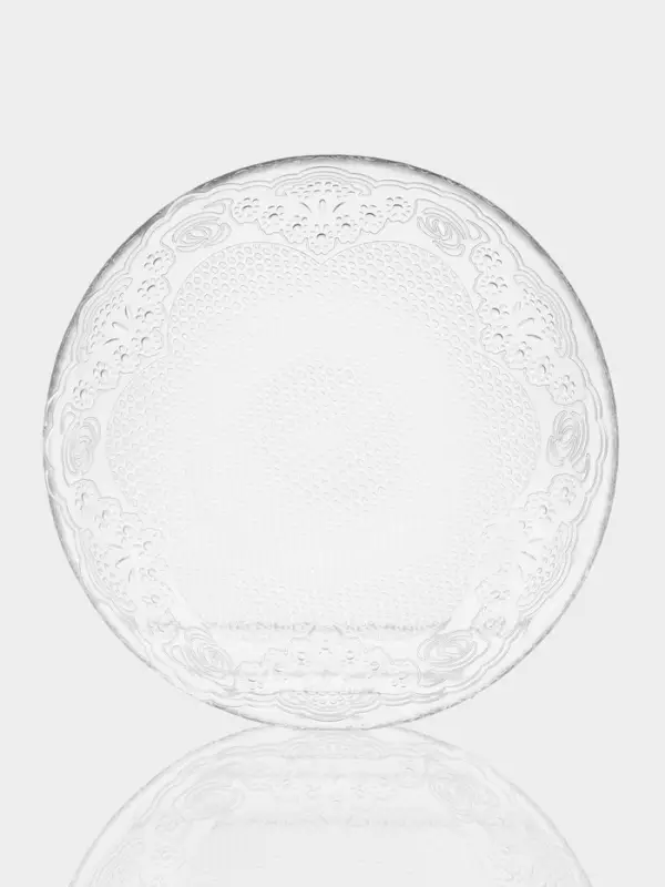 Набор тарелок Paşabah&ccedil;e &laquo;Лейси&raquo;, 215 мл, 6 шт., стекло, прозрачный