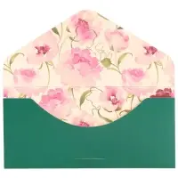 Конверт для денег &laquo;Для самой красивой!&raquo;, софт тач, пионы, тиснение, 19 х 9 см, Принцессы