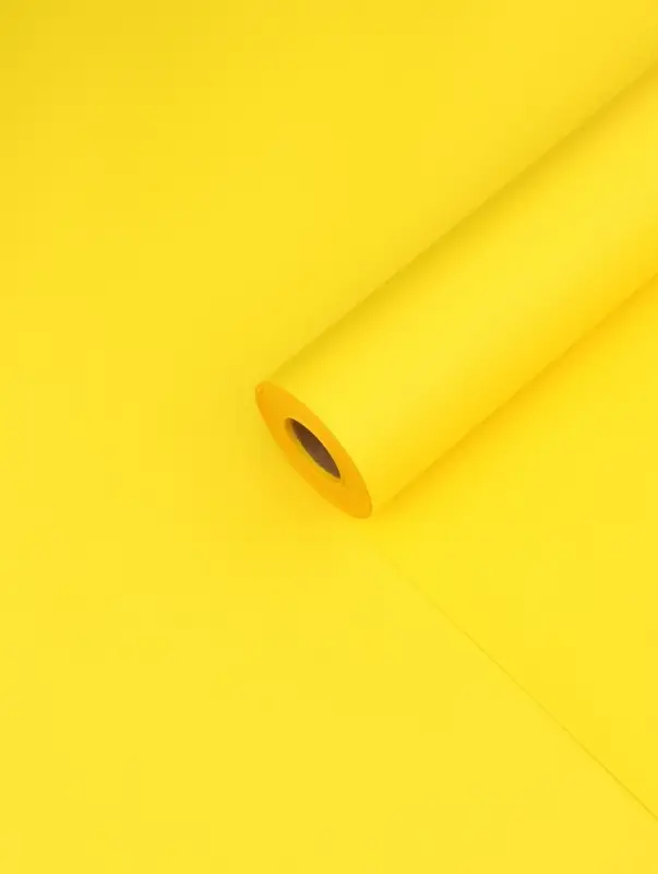 Пленка для цветов, матовая, желтая, 0.57&times;30 м &plusmn;5 %, 65 мкм