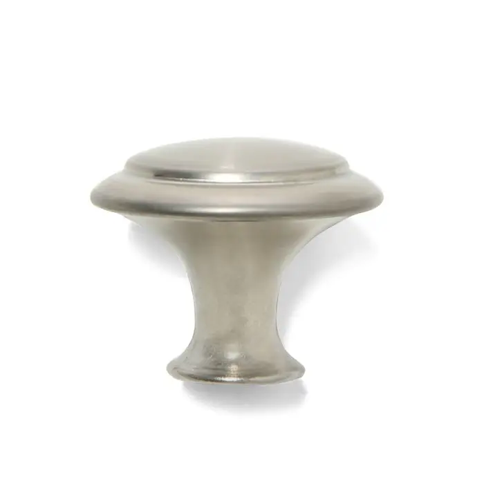 Ручка кнопка ТУНДРА, d=28 мм, цвет матовый никель Ручка кнопка ТУНДРА, d=28 мм, цвет матовый никель