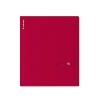 Тетрадь 48 листов в клетку ErichKrause Simple Color, софт-тач, красная