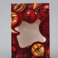 Коробка складная &laquo;Новогодние шары&raquo;, 15&times;7&times;22 см