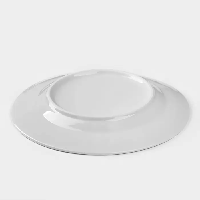 Маслёнка Добрушский завод &laquo;Бельё&raquo;, 17.5&times;10 см, фарфор, белая