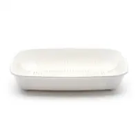 Туалет округлый с сеткой 33.5&times;25&times;6 см, белый
