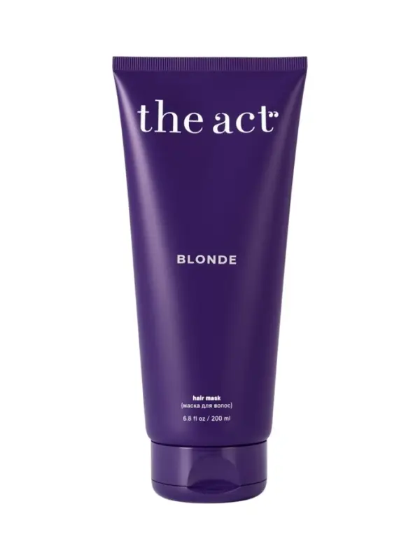 Маска оттеночная для волос холодного блонда, 200 мл, The Act