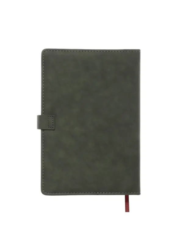 Ежедневник недатированный формат А5, с хлястиком, 112л, линия, пвх, Зеленый Ежедневник недатированный формат А5, с хлястиком, 112л, линия, пвх, Зеленый